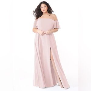 Azazie Sue Dress in Blushing Pink (Size A8)